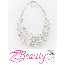 Set náhrdelník a náušnice White Pearls